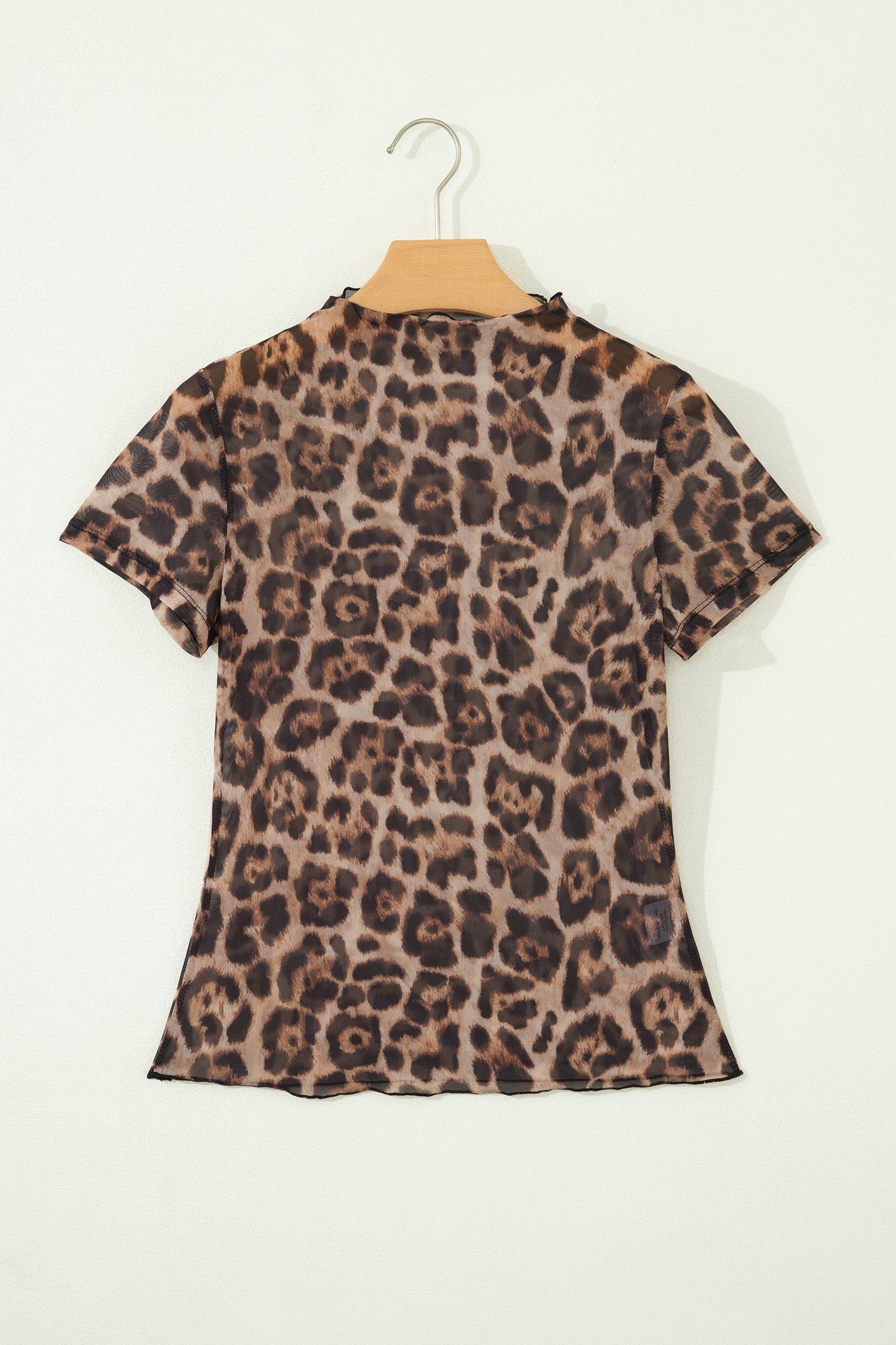 Leopard Mesh Top