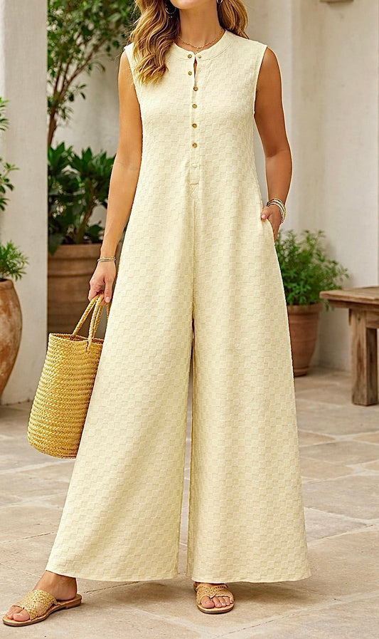 Textured Jumpsuit *two colors*