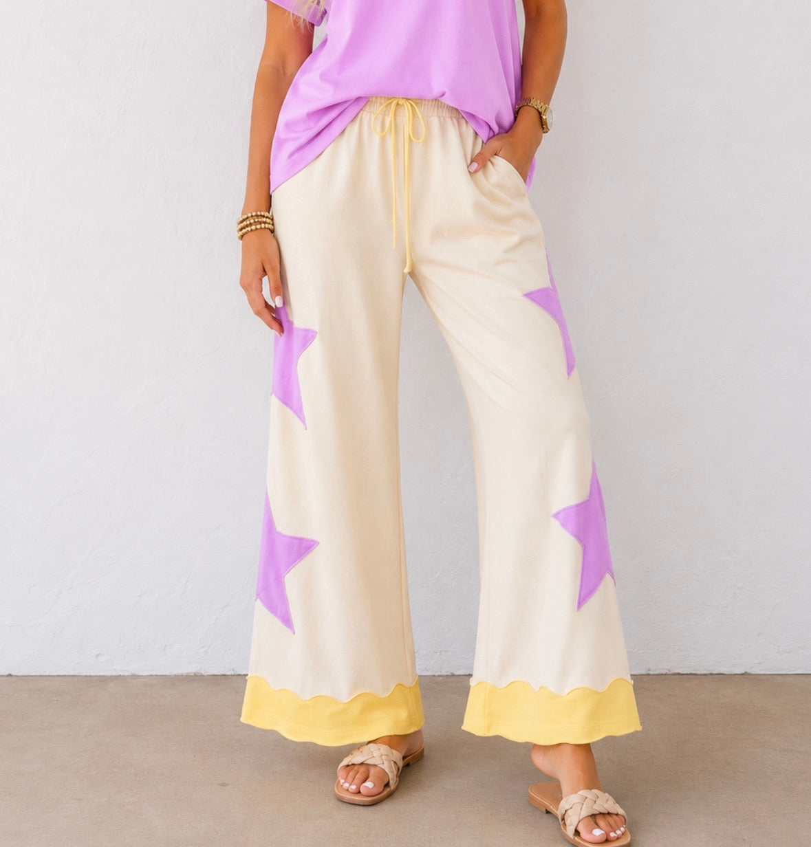 Star Patchwork Pants
