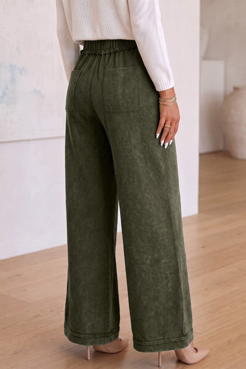 Mineral Wash Flare Pant