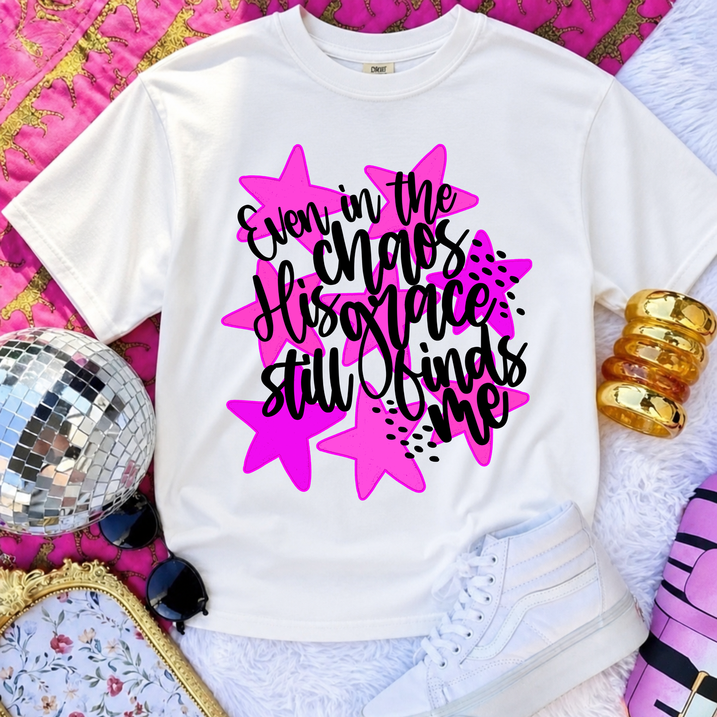 His Grace Still Finds Me Tee.