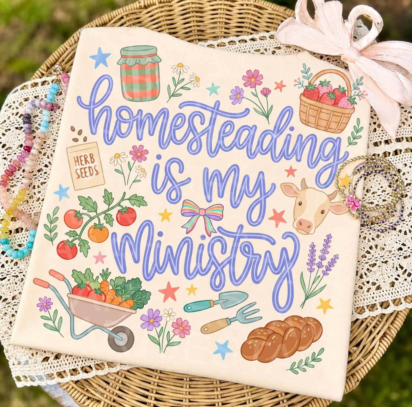Homesteading Is My Ministry Tee.