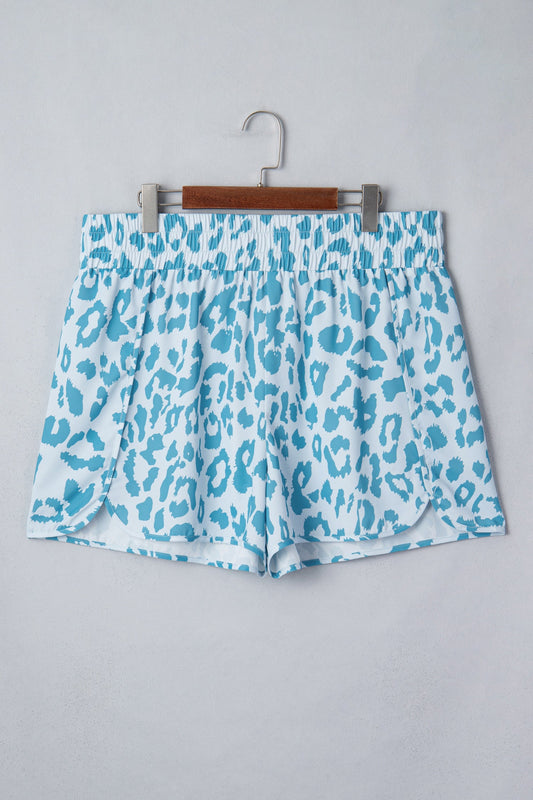 Blue Leopard Plus Shorties