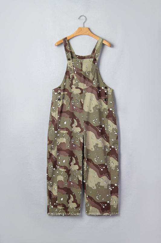 Green Camo Leopard Overall