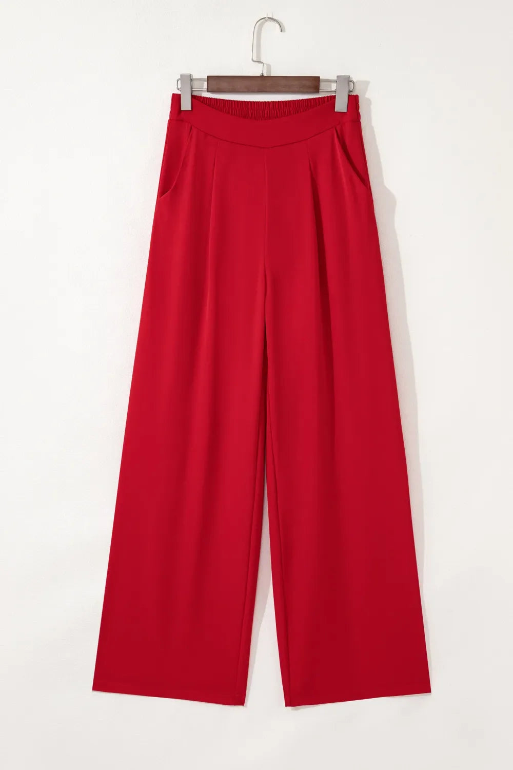 Pleated Pull On High Elastic Pants