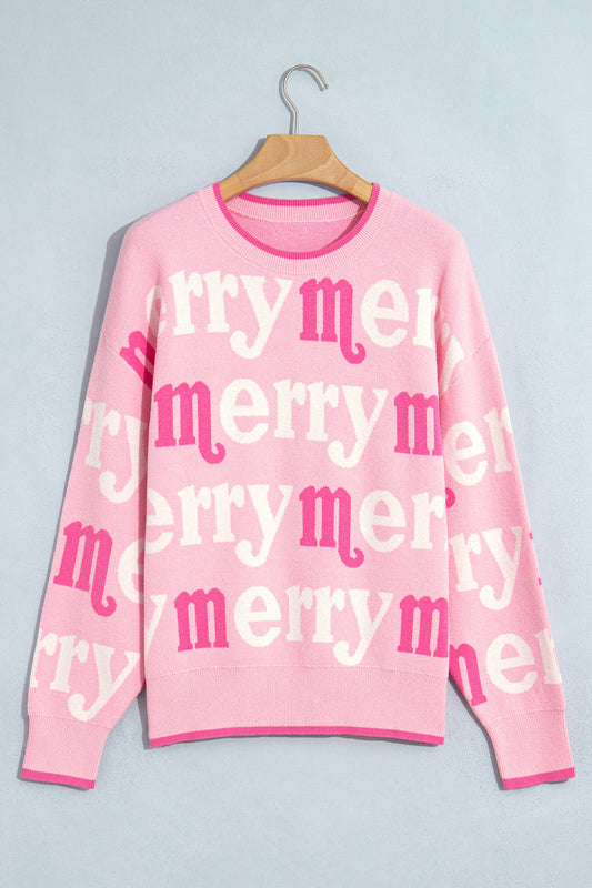 Pink Merry Knit Sweater
