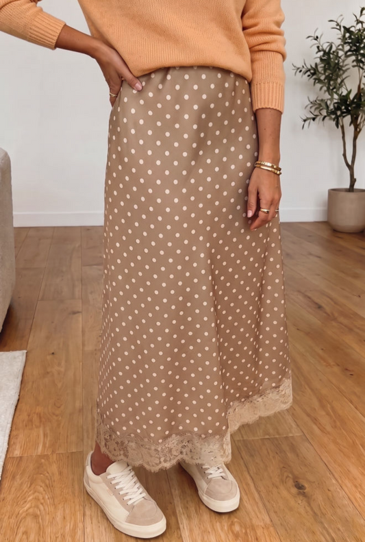 Polka Dot Lace Skirt