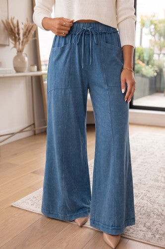 Mineral Wash Flare Pant