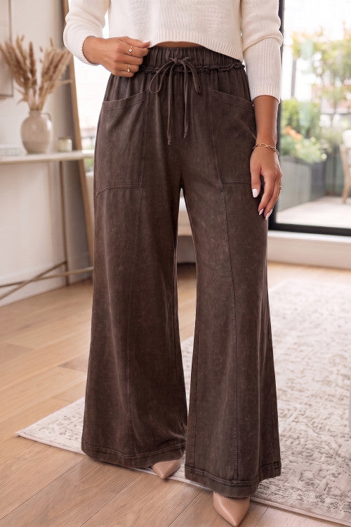 Mineral Wash Flare Pant