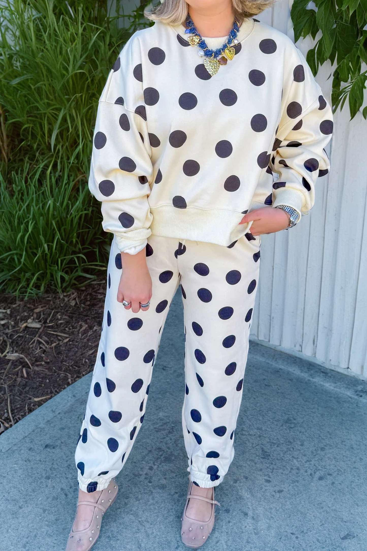Polka Dot Jogger Set FB