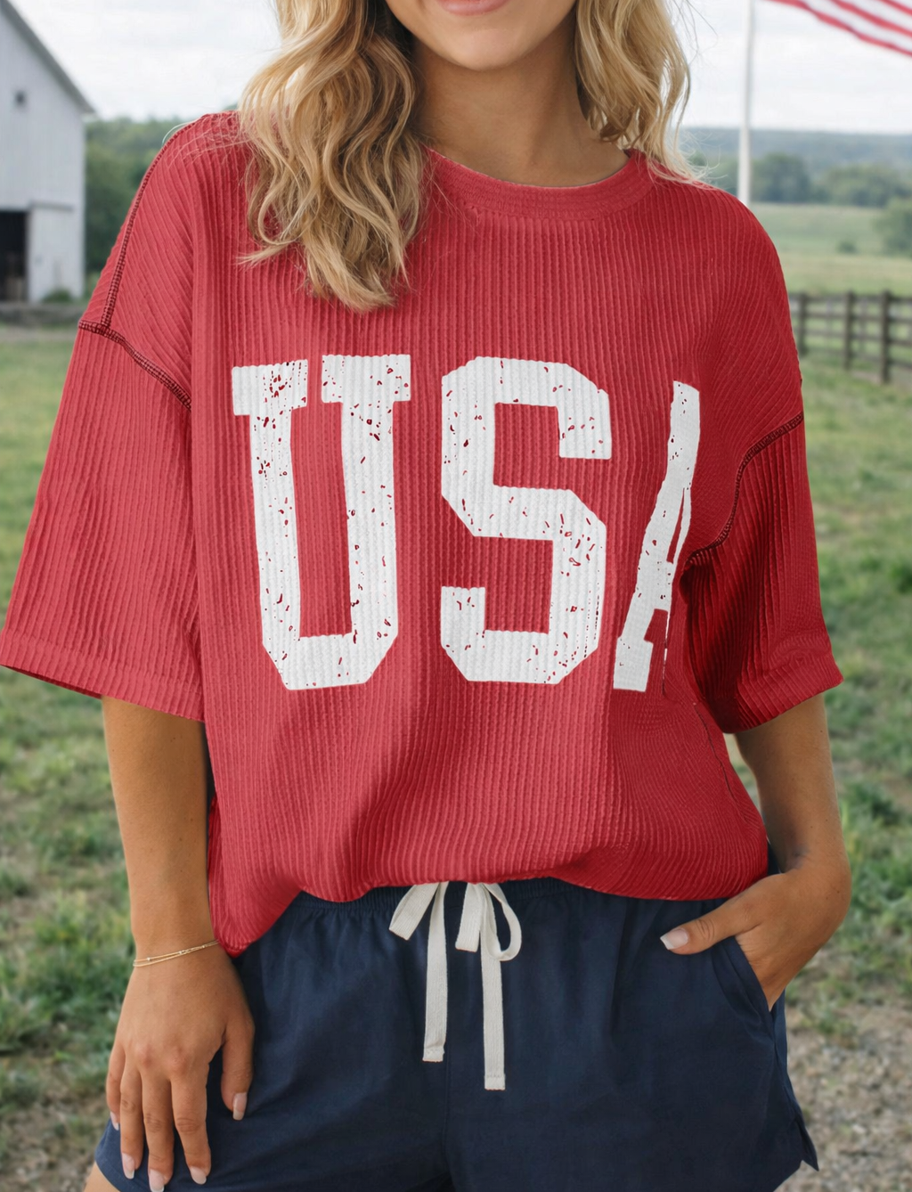 USA Ribbed Top