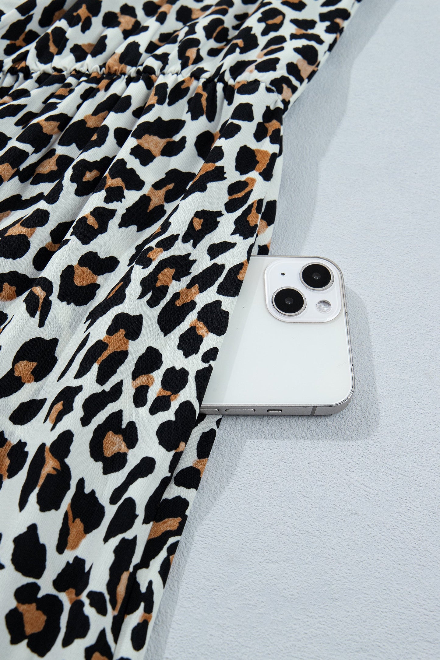 Leopard Sleeveless Midi Dress