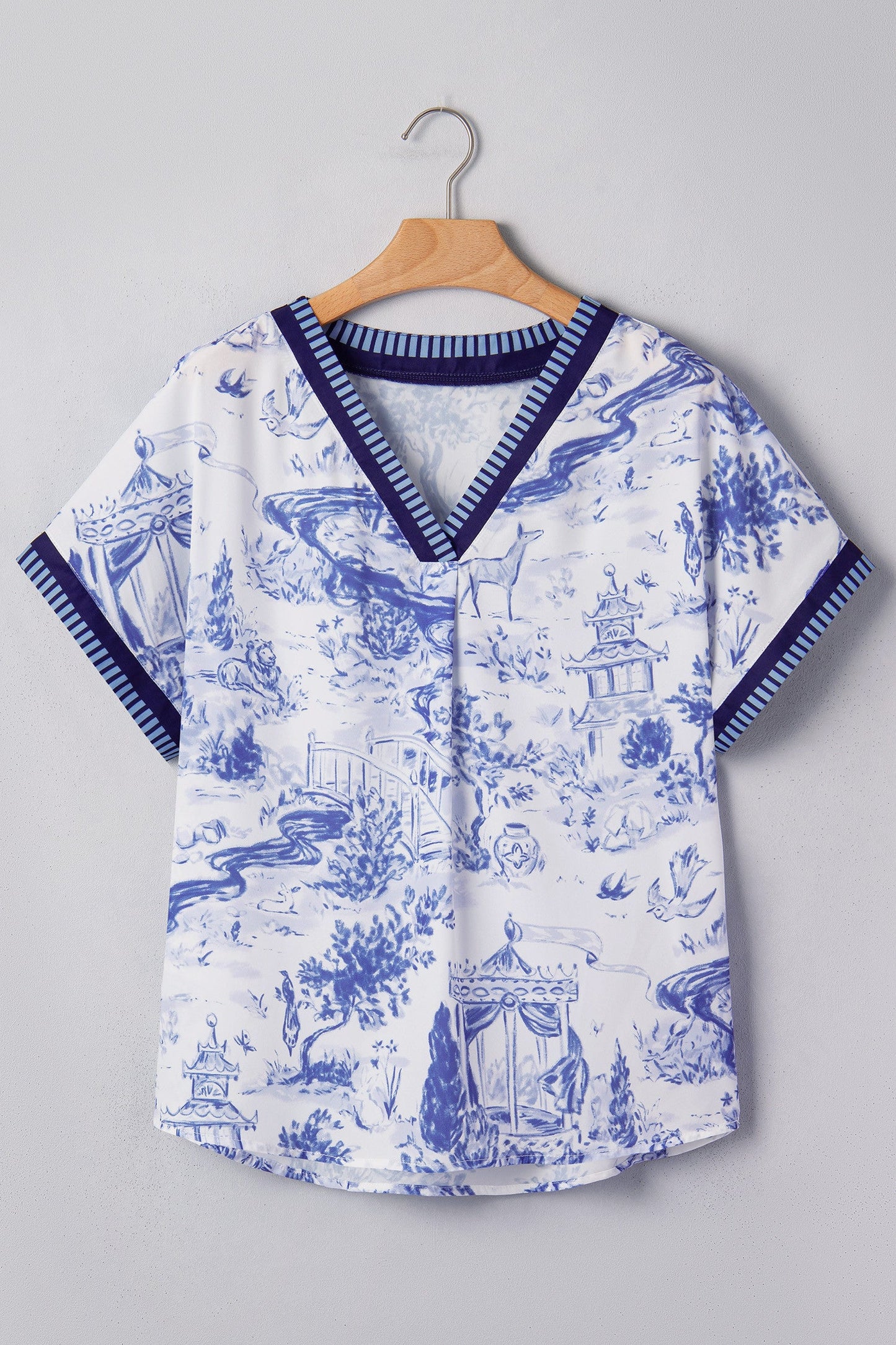 Blue Wild Animal Blouse