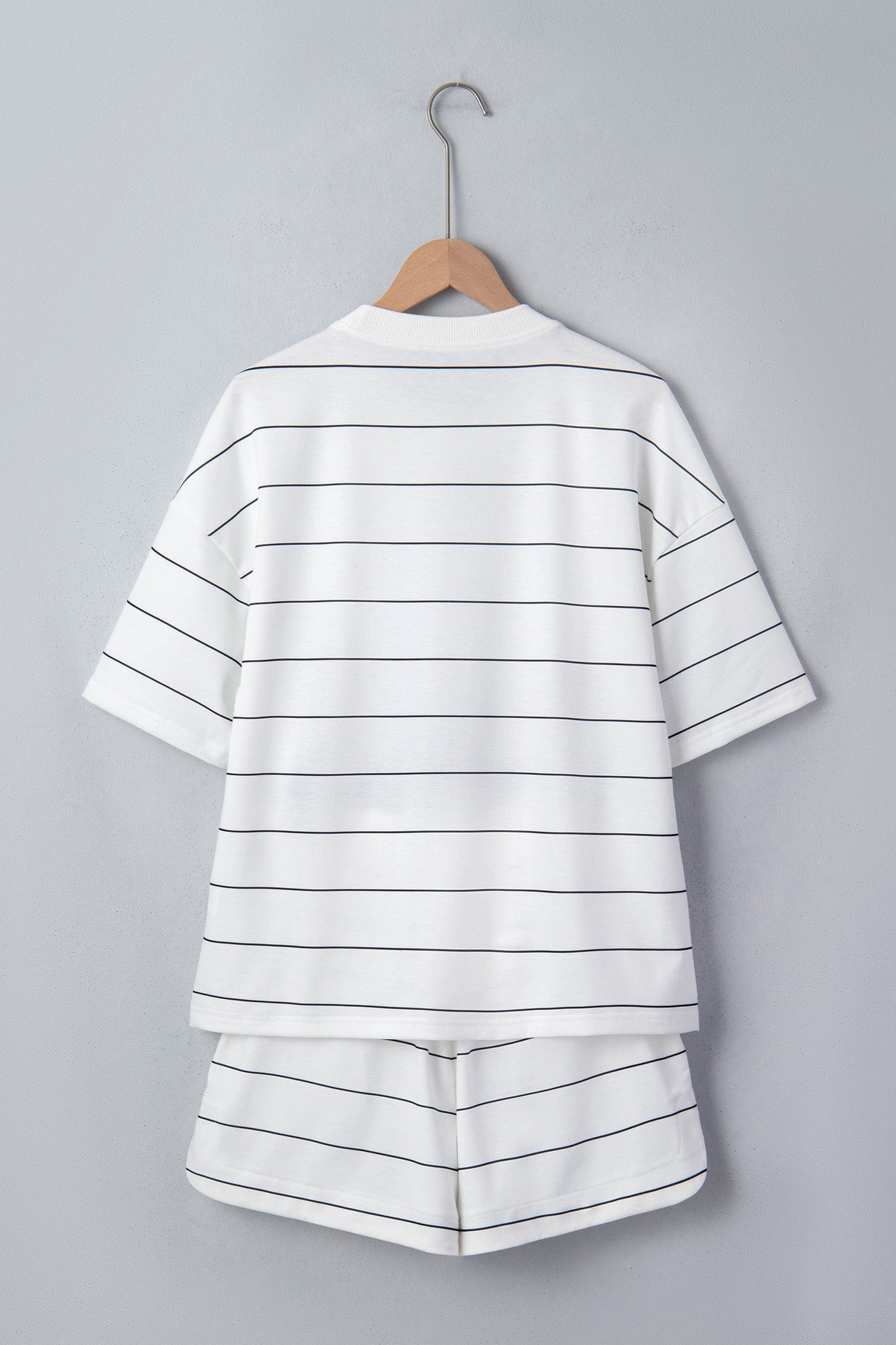 White Stripe Drawstring Set